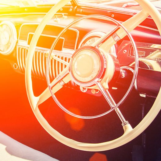 Interior of Vintage Car - Gallery Corner